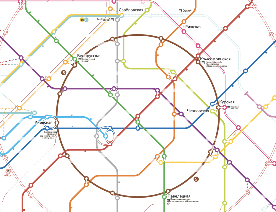 вокзалы москвы на карте метрополитена